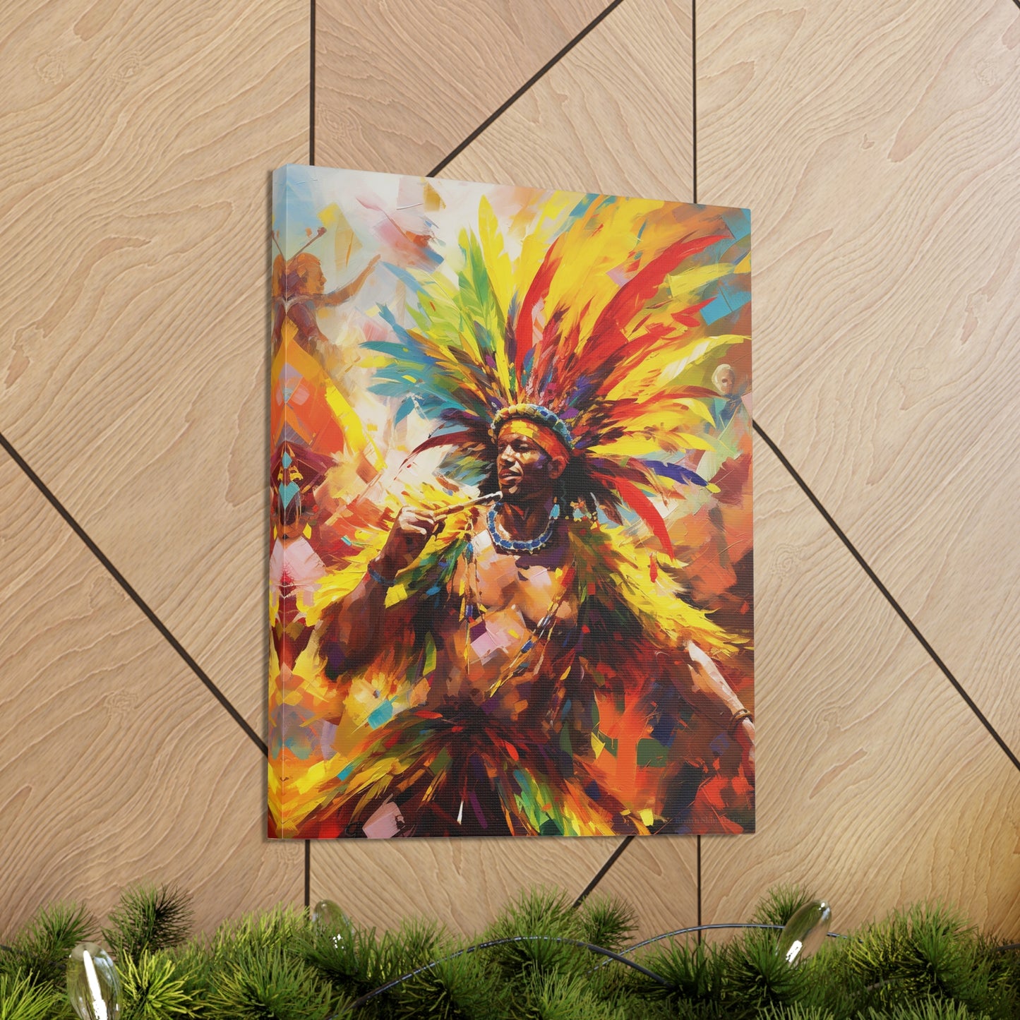 Festival's Flame - Carnival King and Queen Canvas Artwork