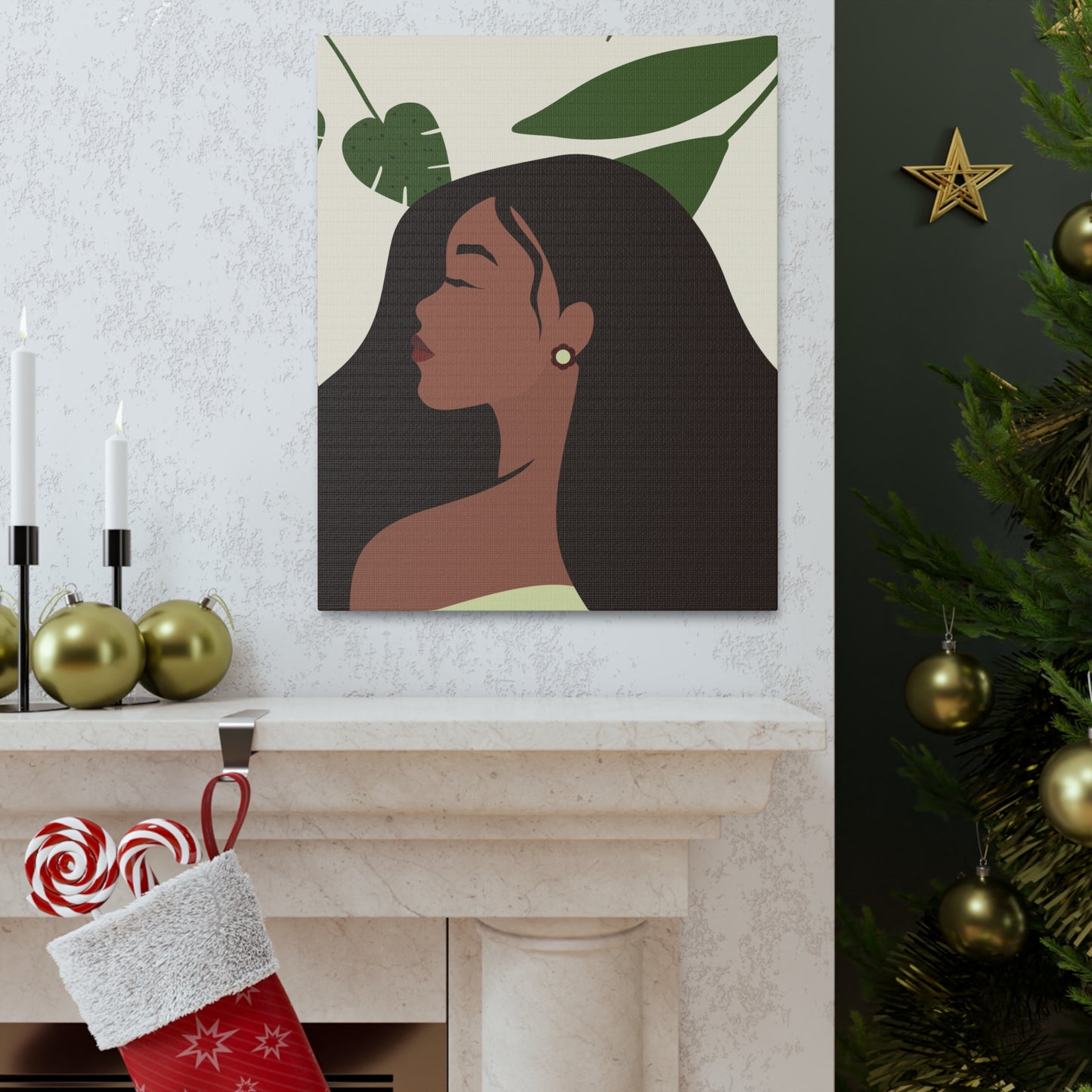Powerful Black Women Inspire - Afrocentric Elegance Canvas Art