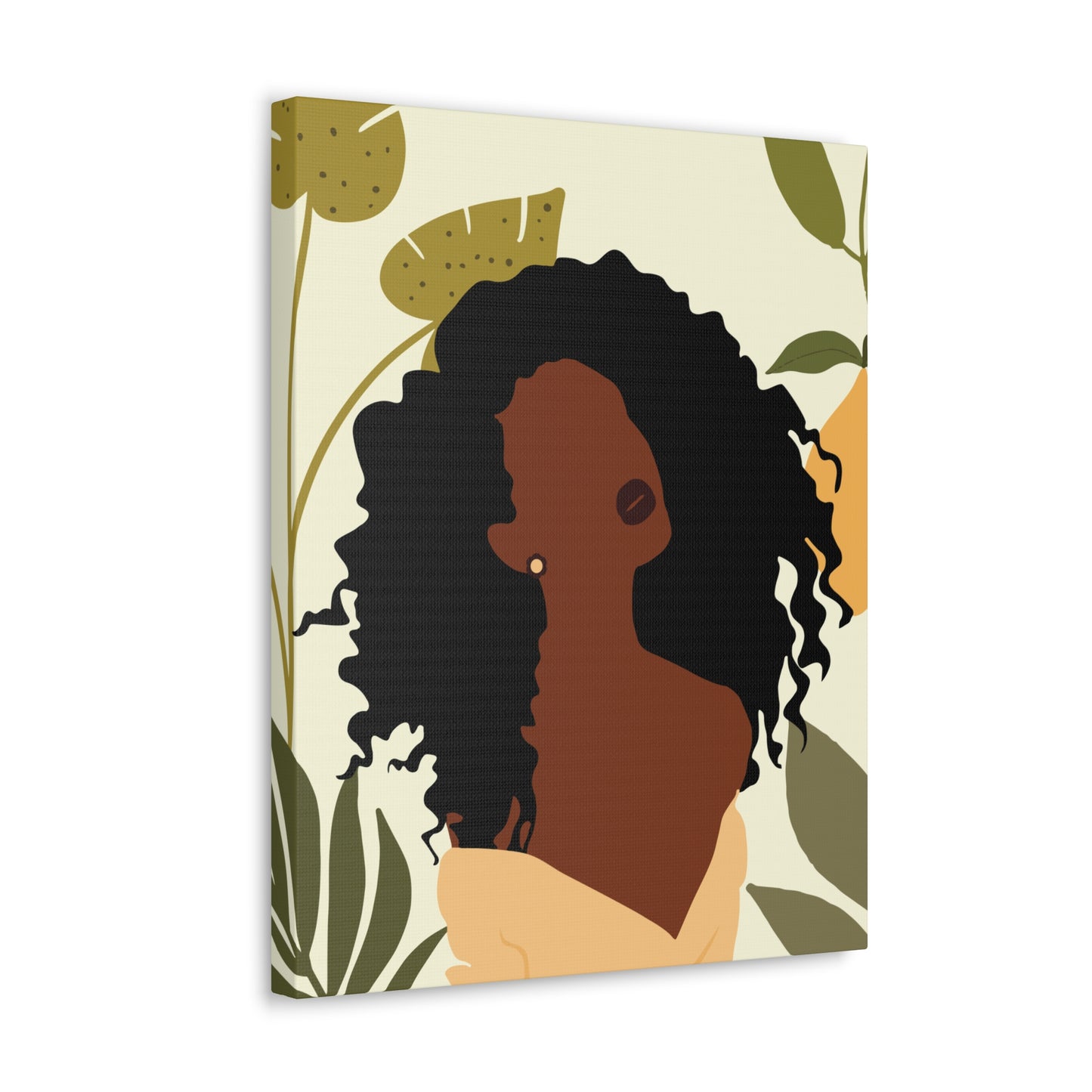 Celebrate Black Girl Magic - Bold Afrocentric Beauty Canvas Art