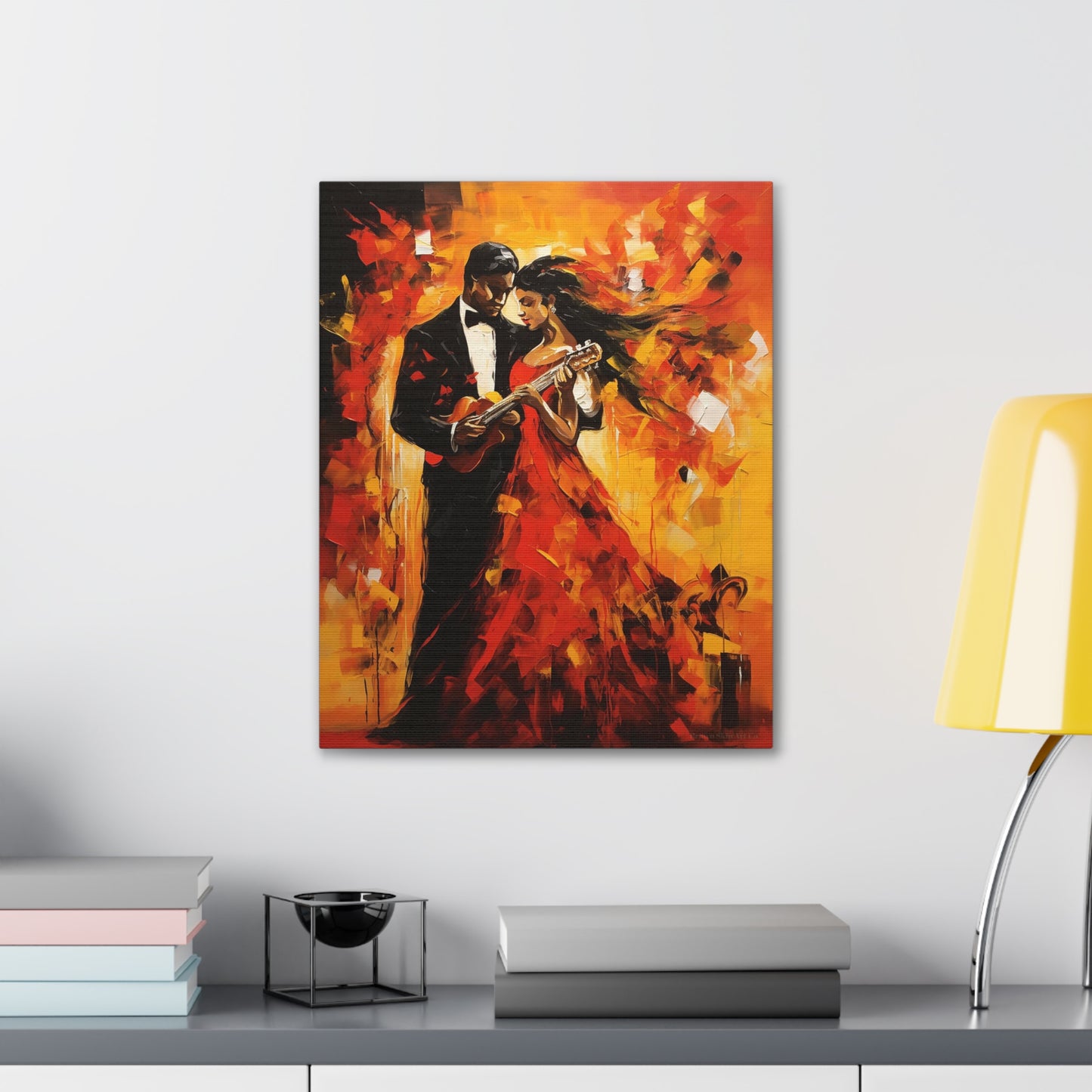 Antonio & Camilia - Flamenco Guitar and Dance Canvas Art