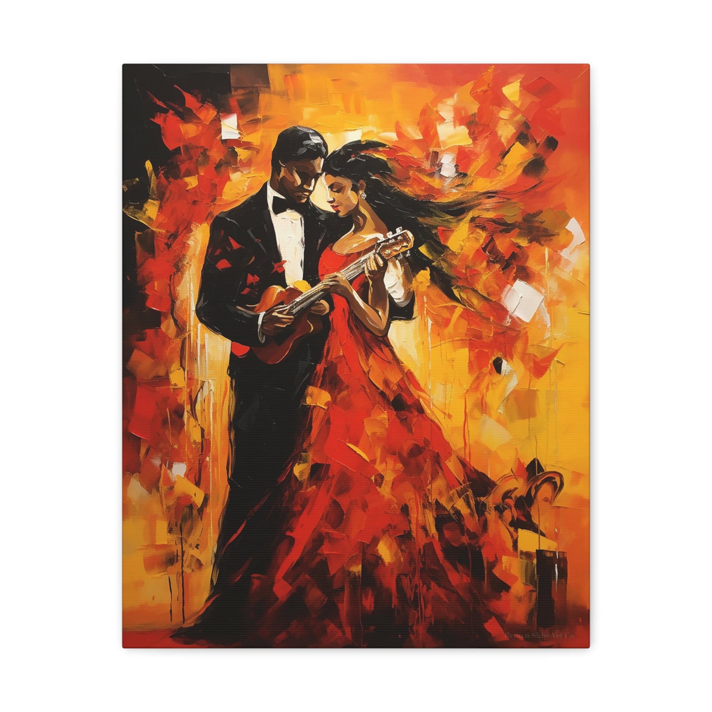 Antonio & Camilia - Flamenco Guitar and Dance Canvas Art
