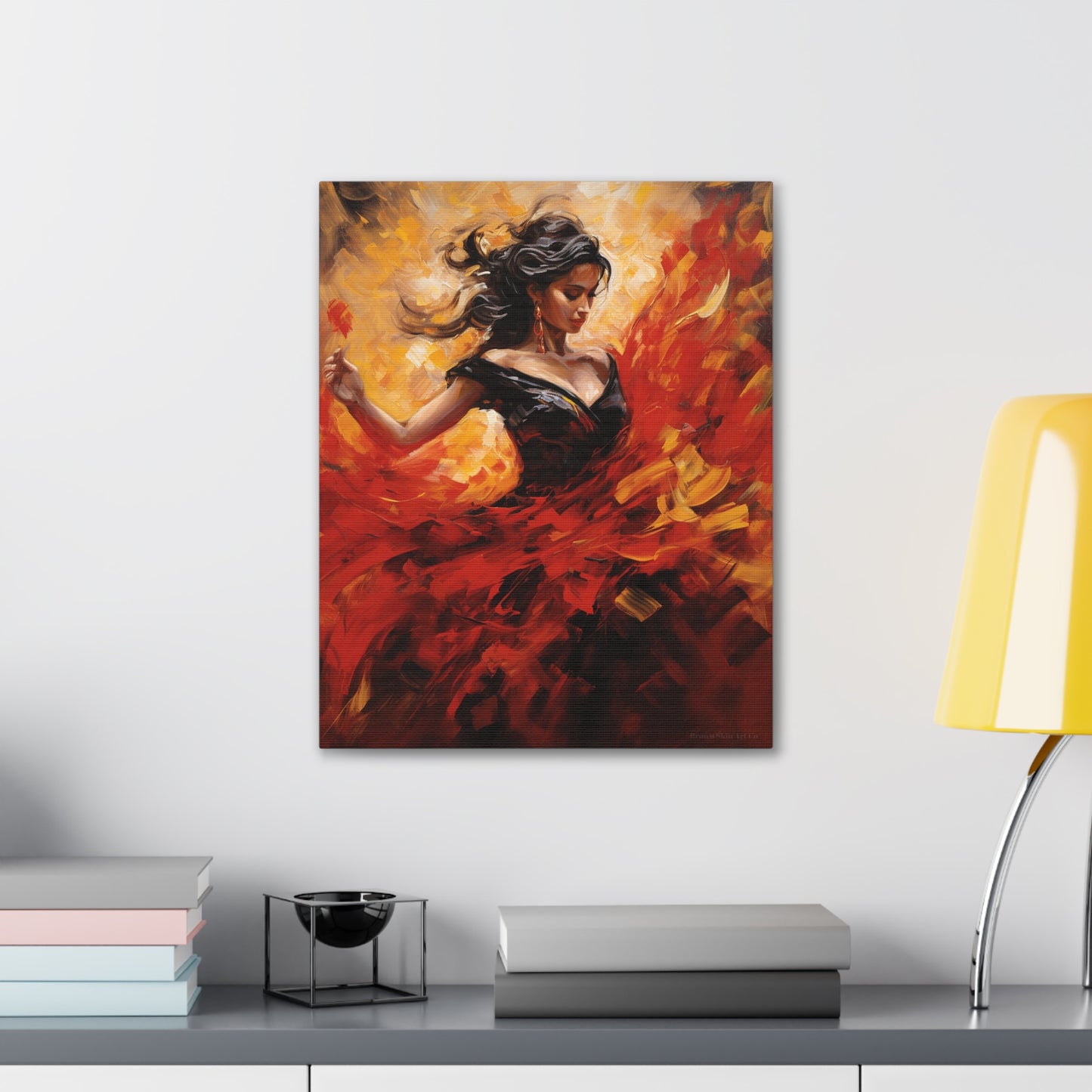 Isabella - Andalusian Spirit in Flamenco Canvas Artwork