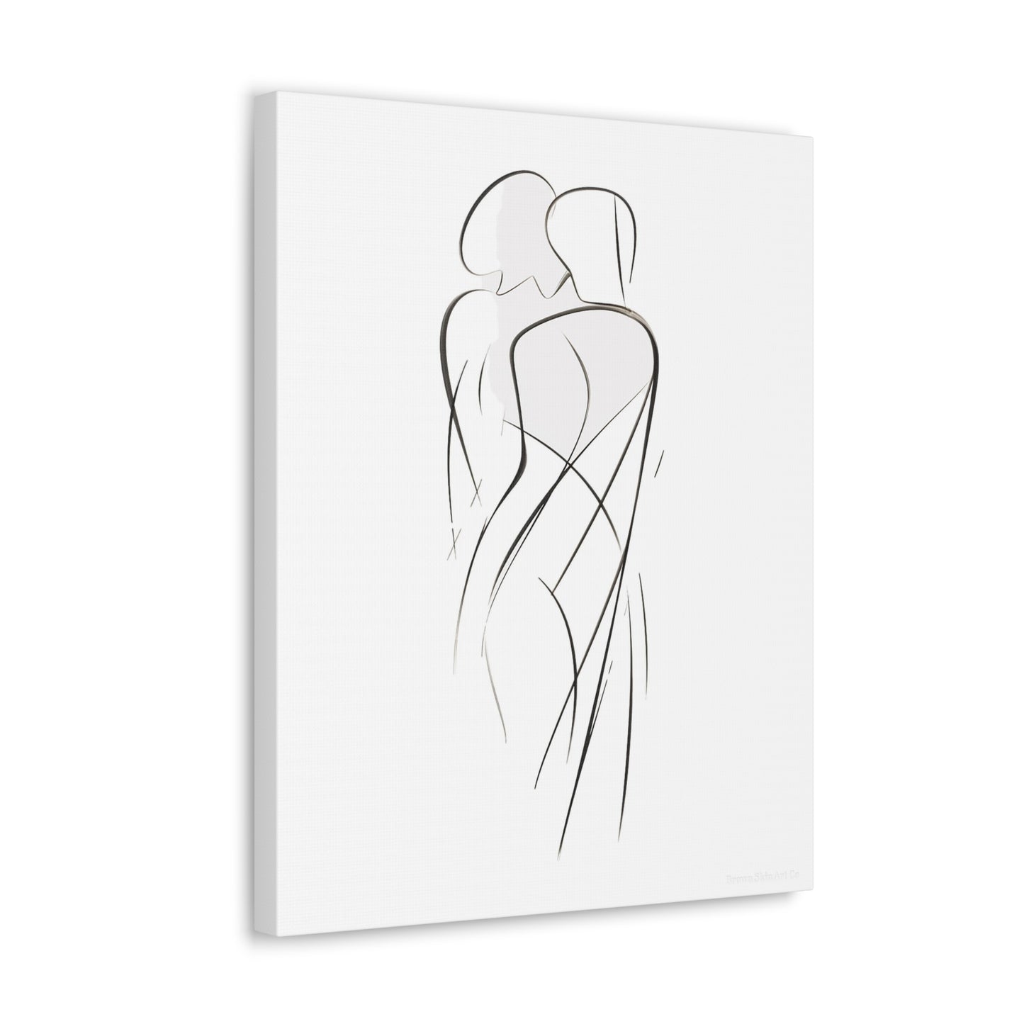 Contours of Passion - Passionate Connection Drawing Wall Art