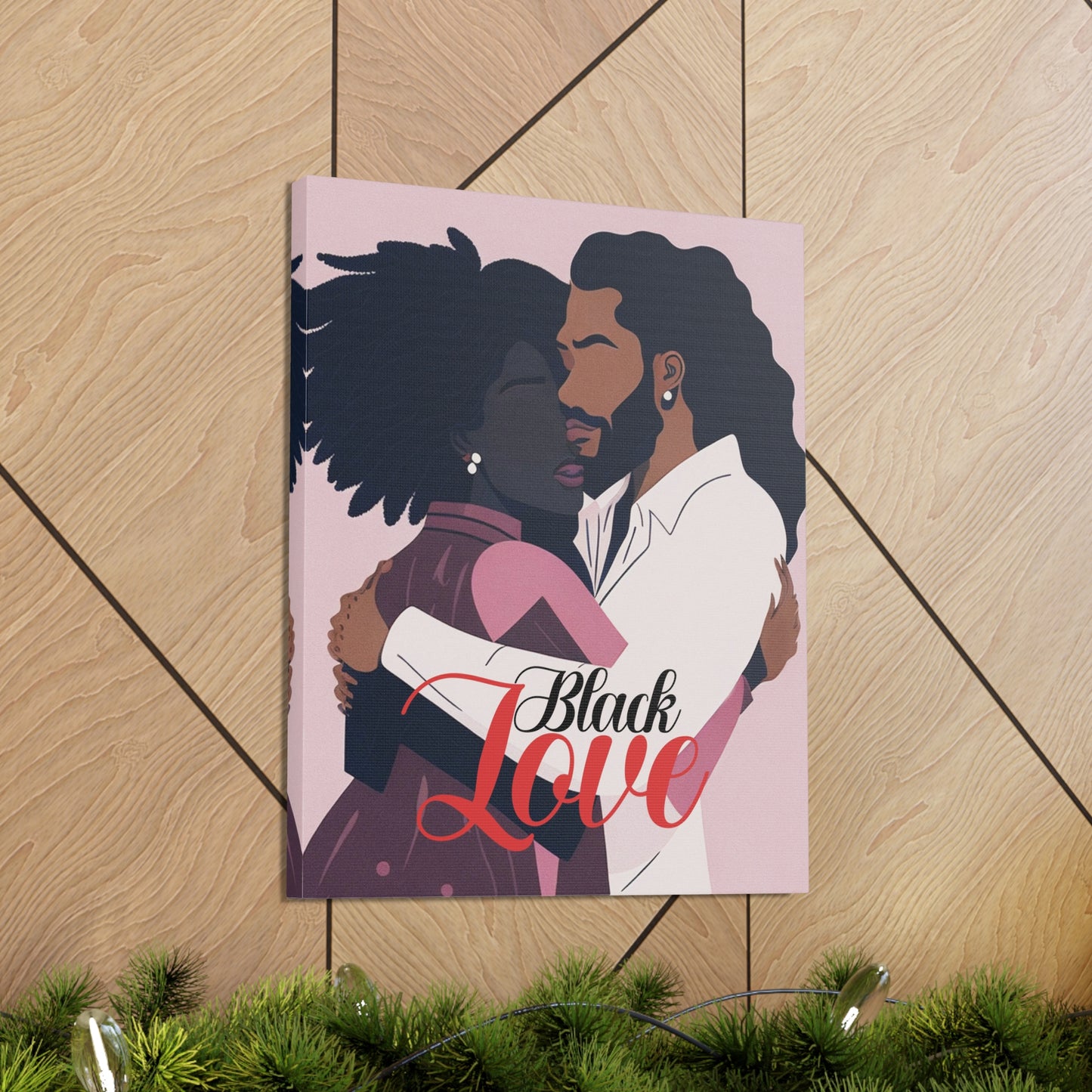 Together Forever - Romantic Black Love Wall Art for Modern Homes