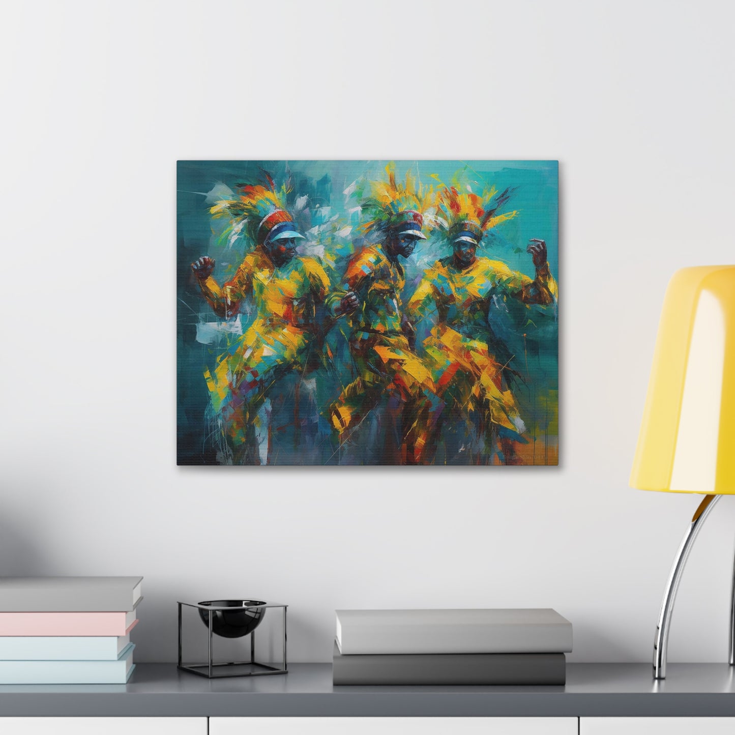Unity in Festivity - Carnival Mas Band Canvas Artwork