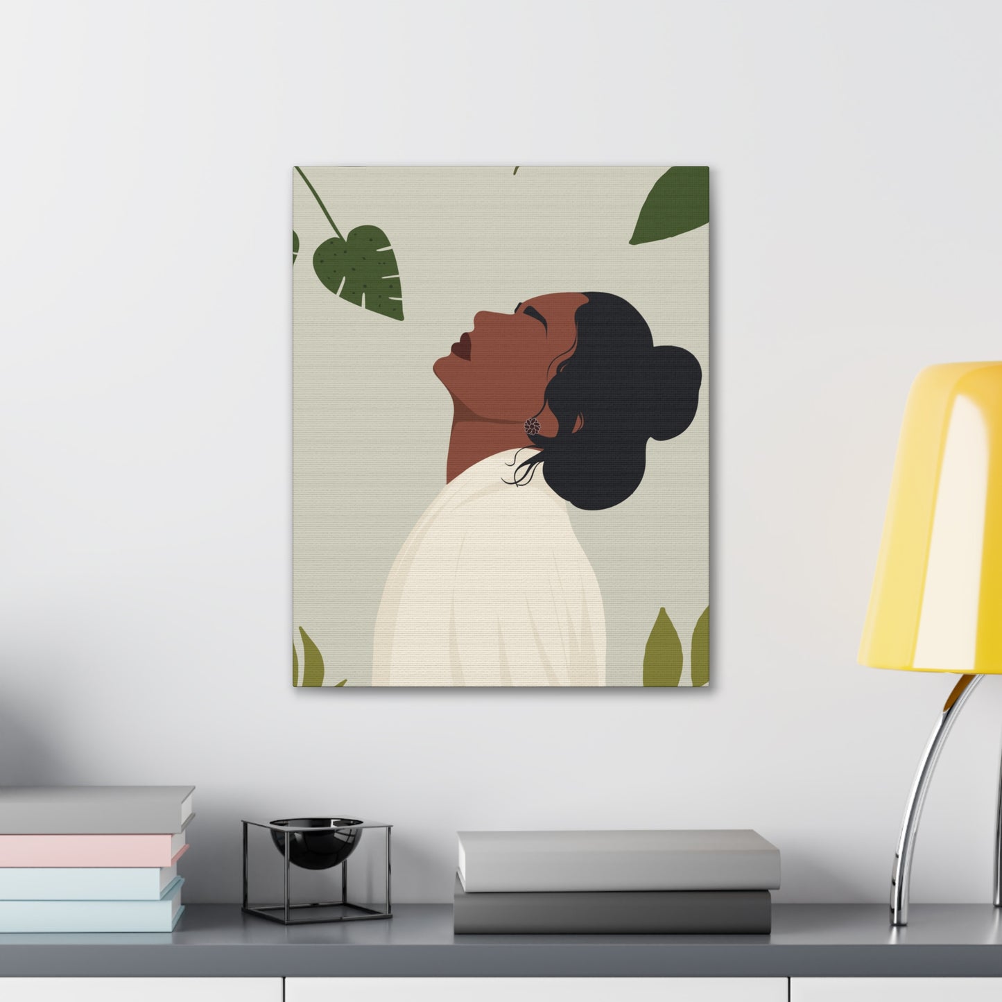 Goddess Vibes Only - Afrocentric Feminine Grace Canvas Art