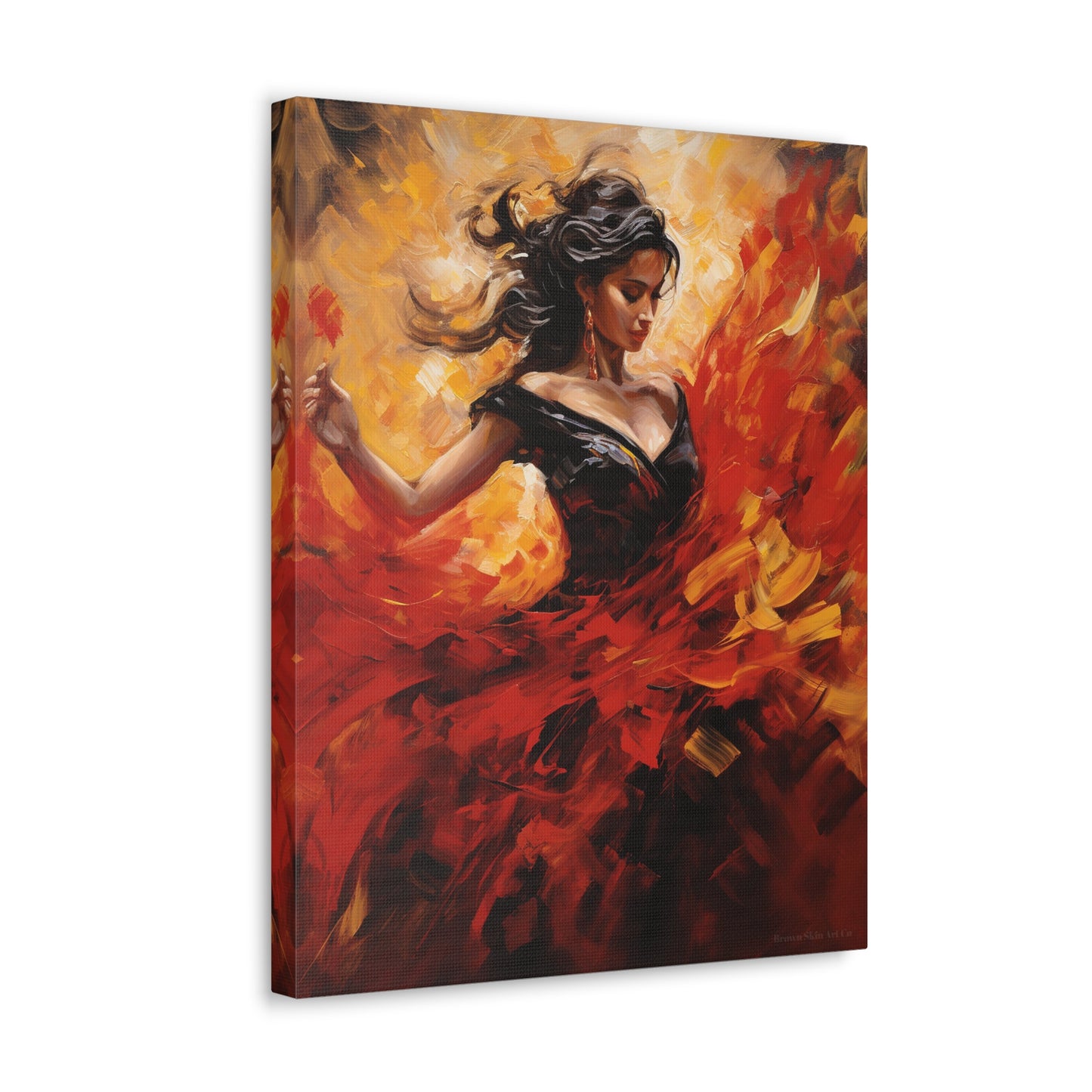 Isabella - Andalusian Spirit in Flamenco Canvas Artwork