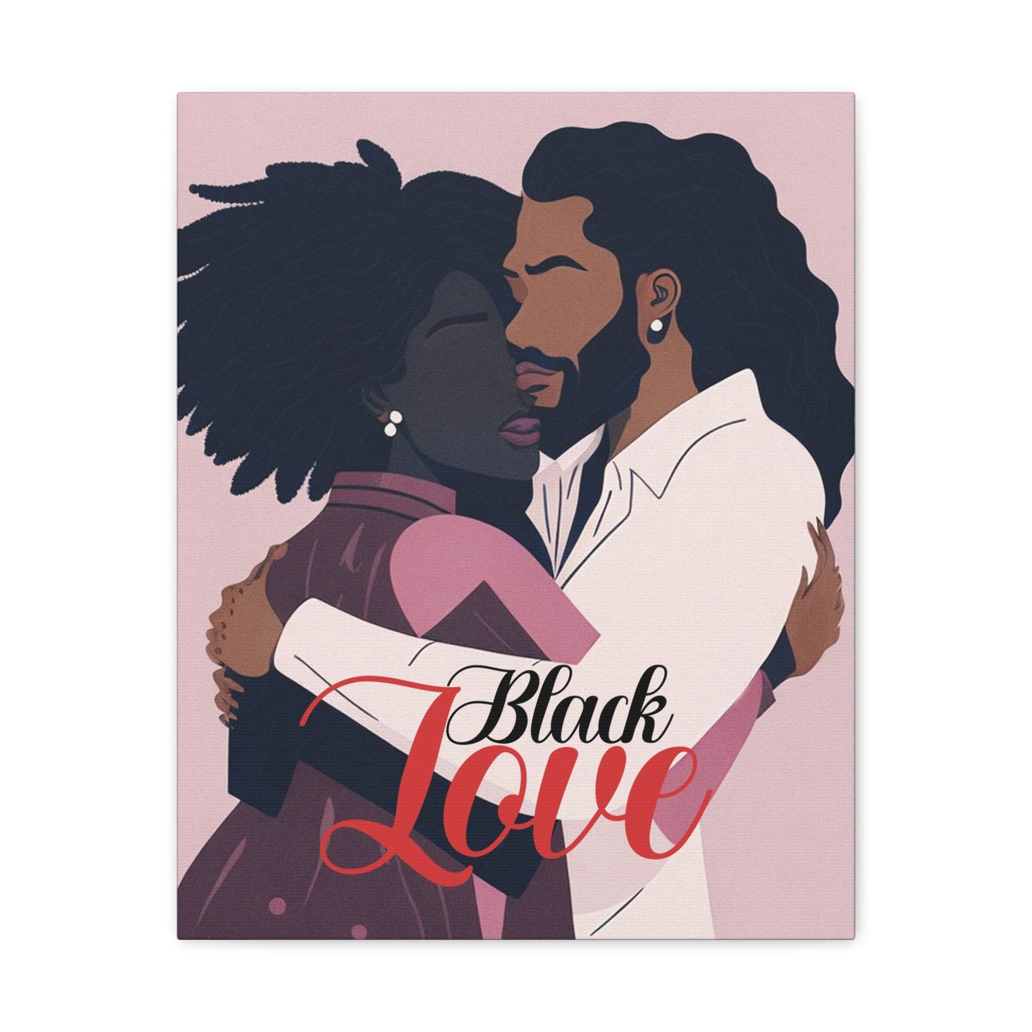 Together Forever - Romantic Black Love Wall Art for Modern Homes