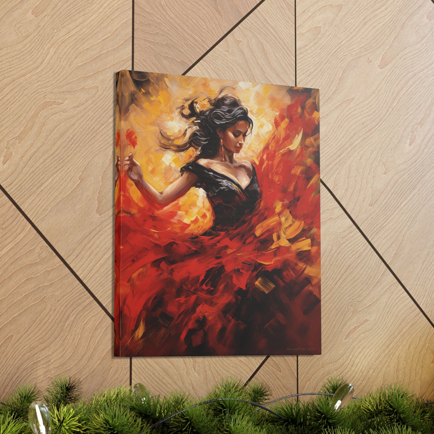 Isabella - Andalusian Spirit in Flamenco Canvas Artwork