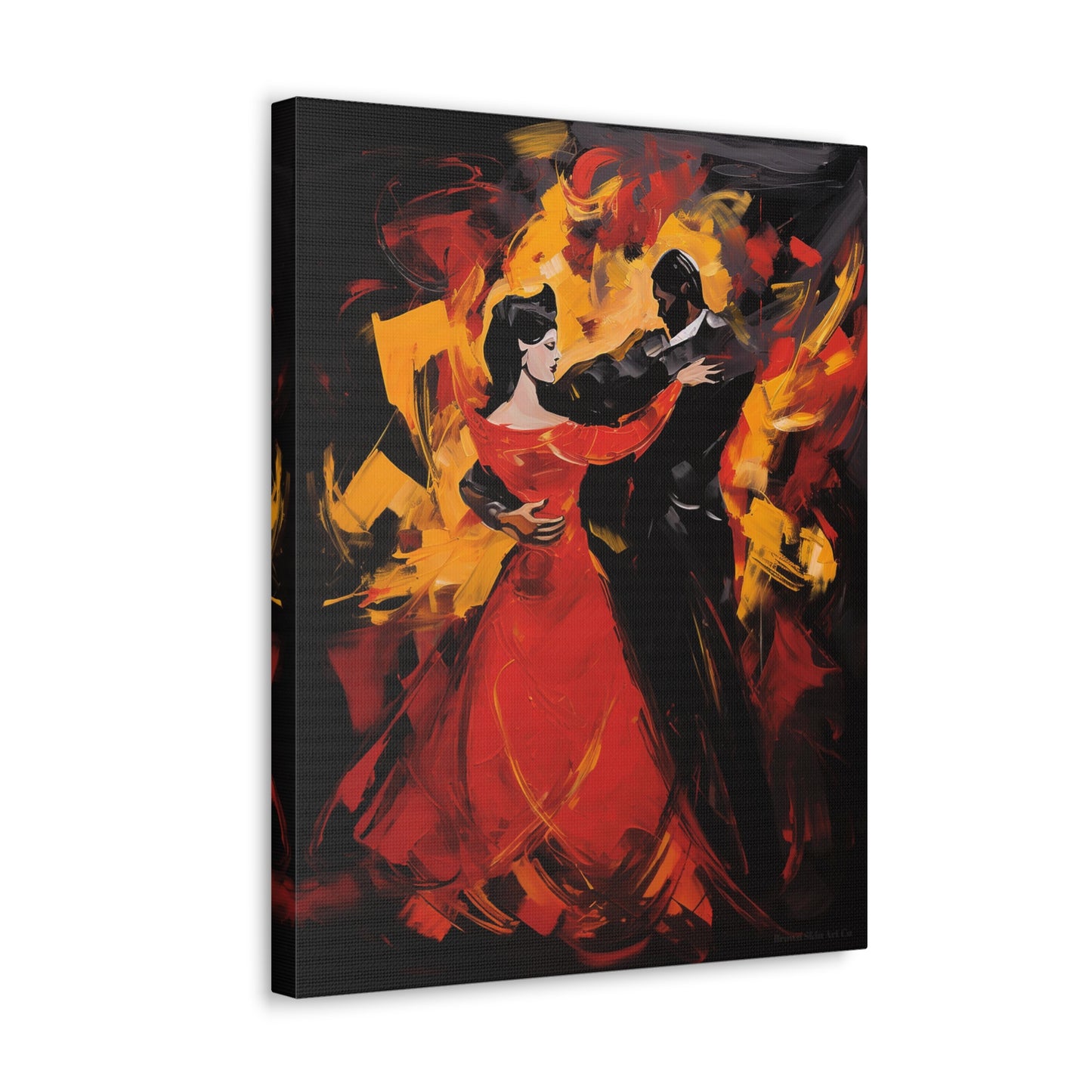 Jose-Luis & Leticia - Passionate Flamenco Duo Canvas Artwork