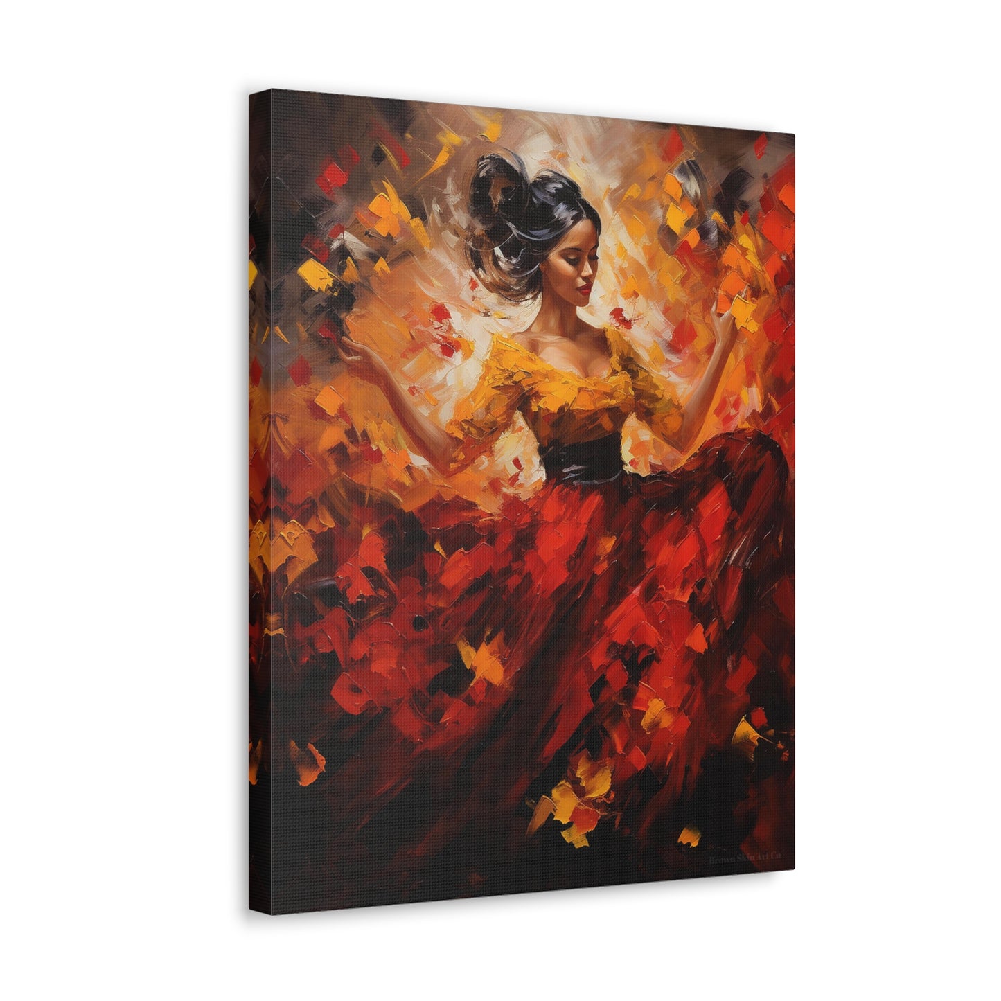 Sofia - Vibrant Flamenco Energy Canvas Wall Art