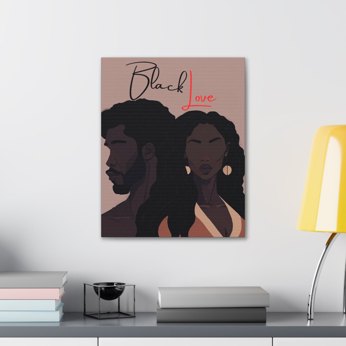 Soul’s Reflection - Stunning Black Love Canvas Art for Your Home
