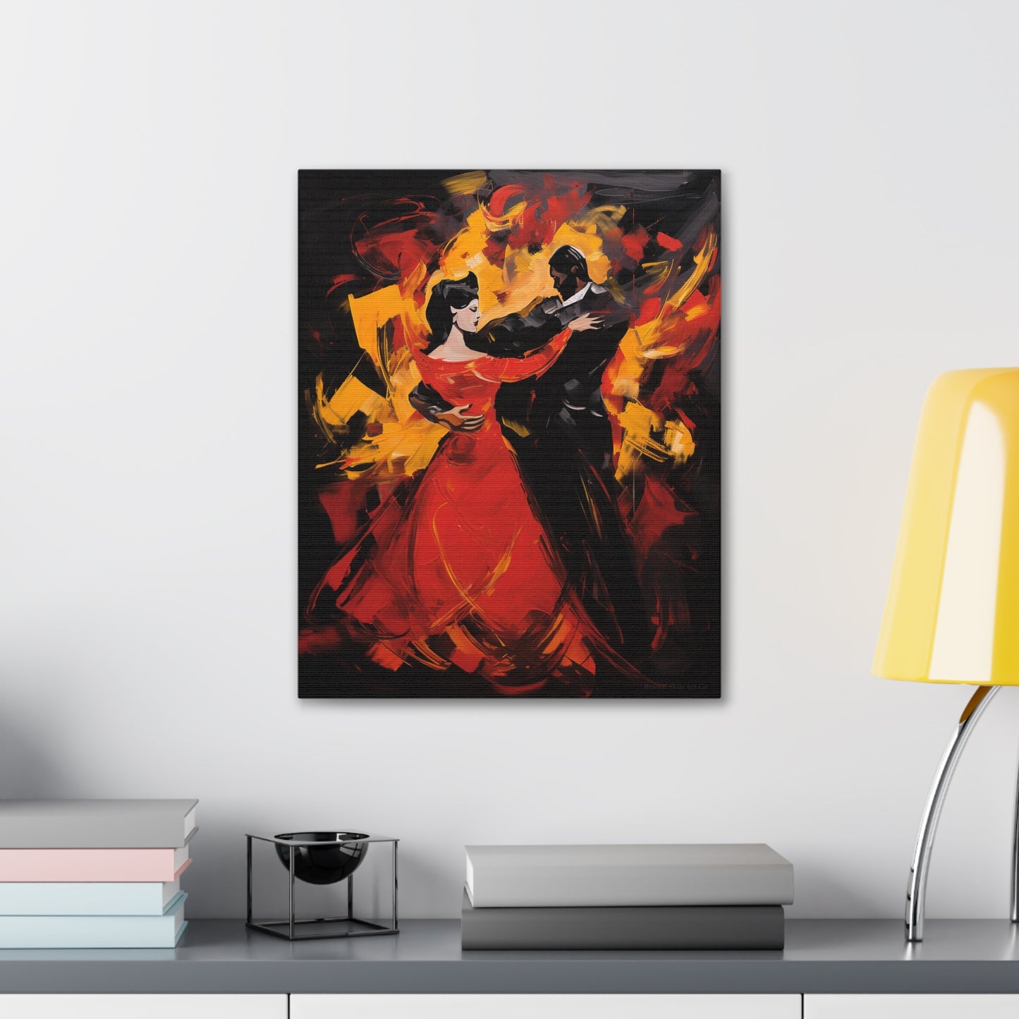 Jose-Luis & Leticia - Passionate Flamenco Duo Canvas Artwork