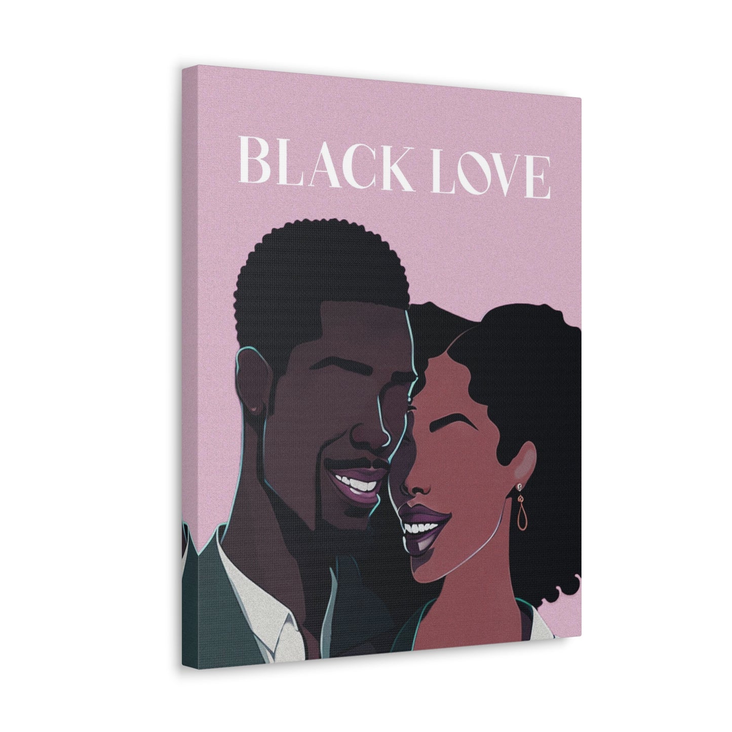 Black Love - Beautiful Black Couple Artwork for Elegant Spaces