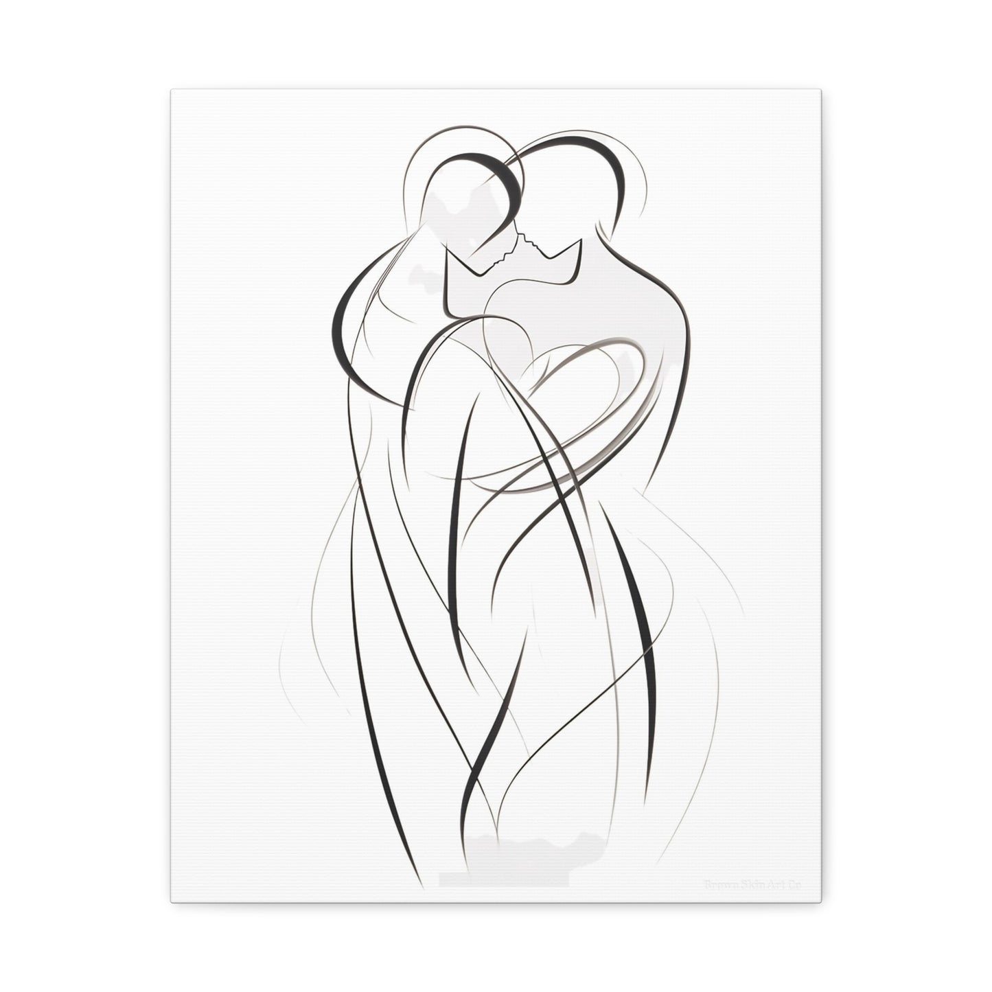Unity in Art - Intertwined Souls Artwork Canvas Piece