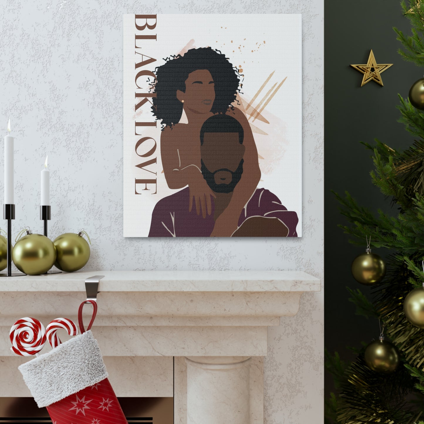 Unending Love - Timeless Black Love Canvas Art for Homes