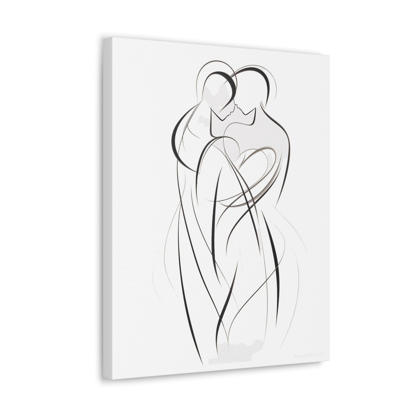 Unity in Art - Intertwined Souls Artwork Canvas Piece