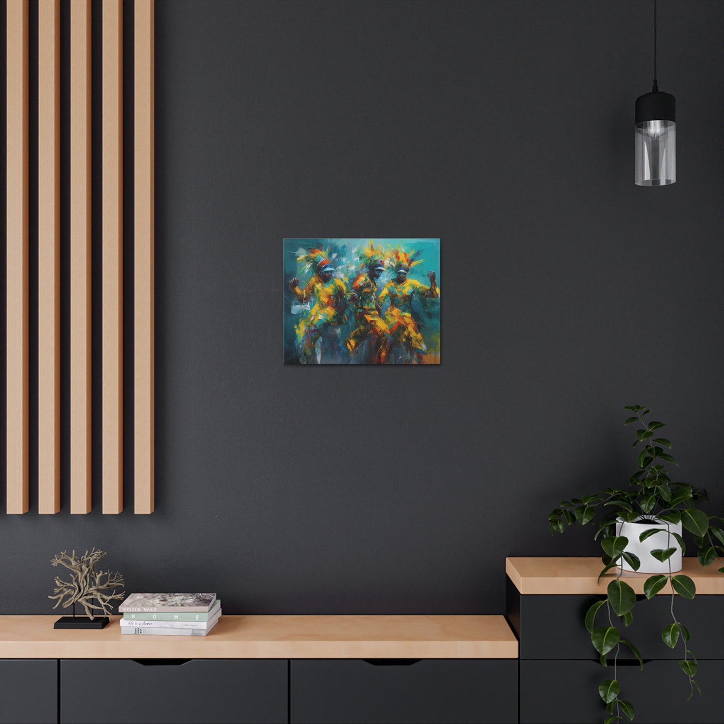 Unity in Festivity - Carnival Mas Band Canvas Artwork