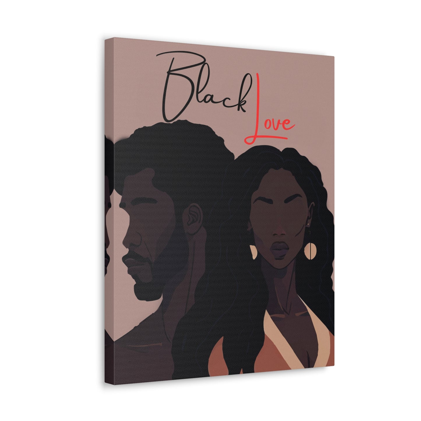 Soul’s Reflection - Stunning Black Love Canvas Art for Your Home