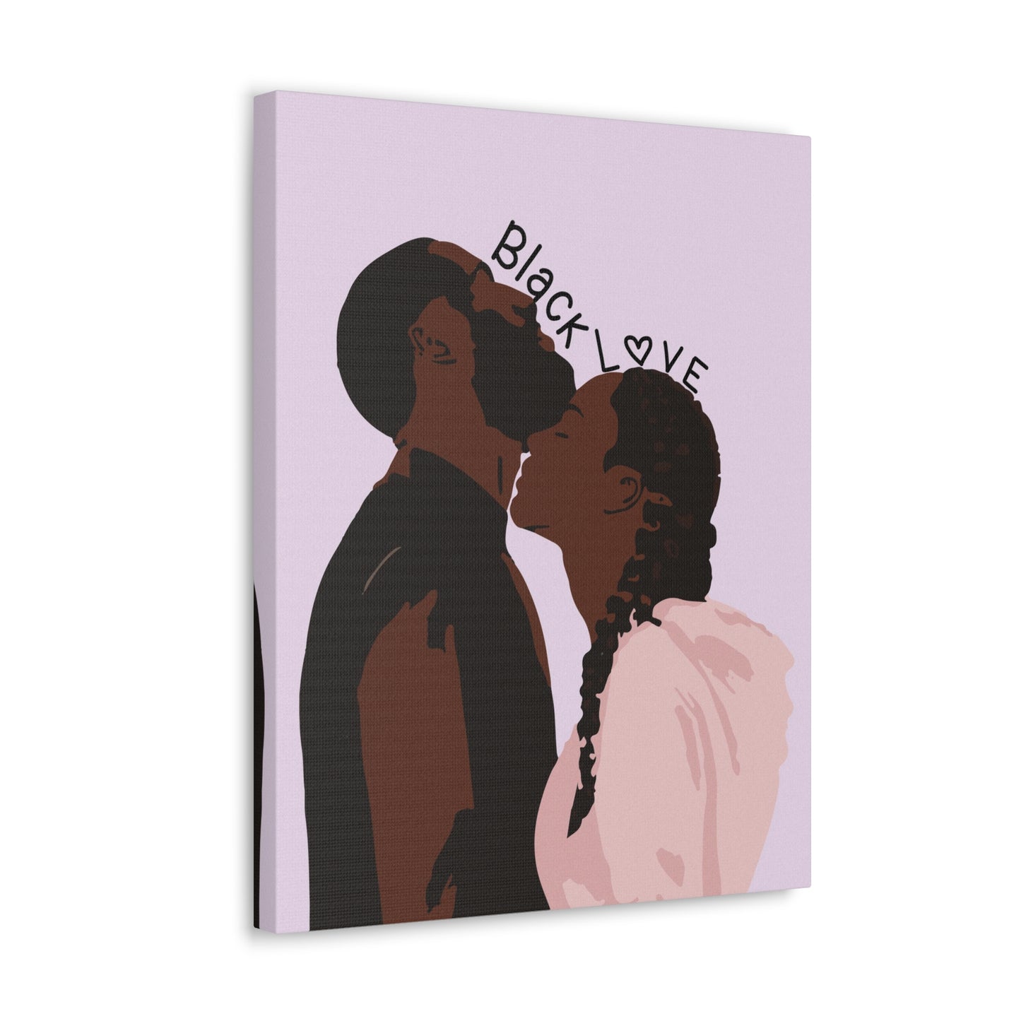 Melanin Love - Beautiful Black Couple Canvas Art for Homes