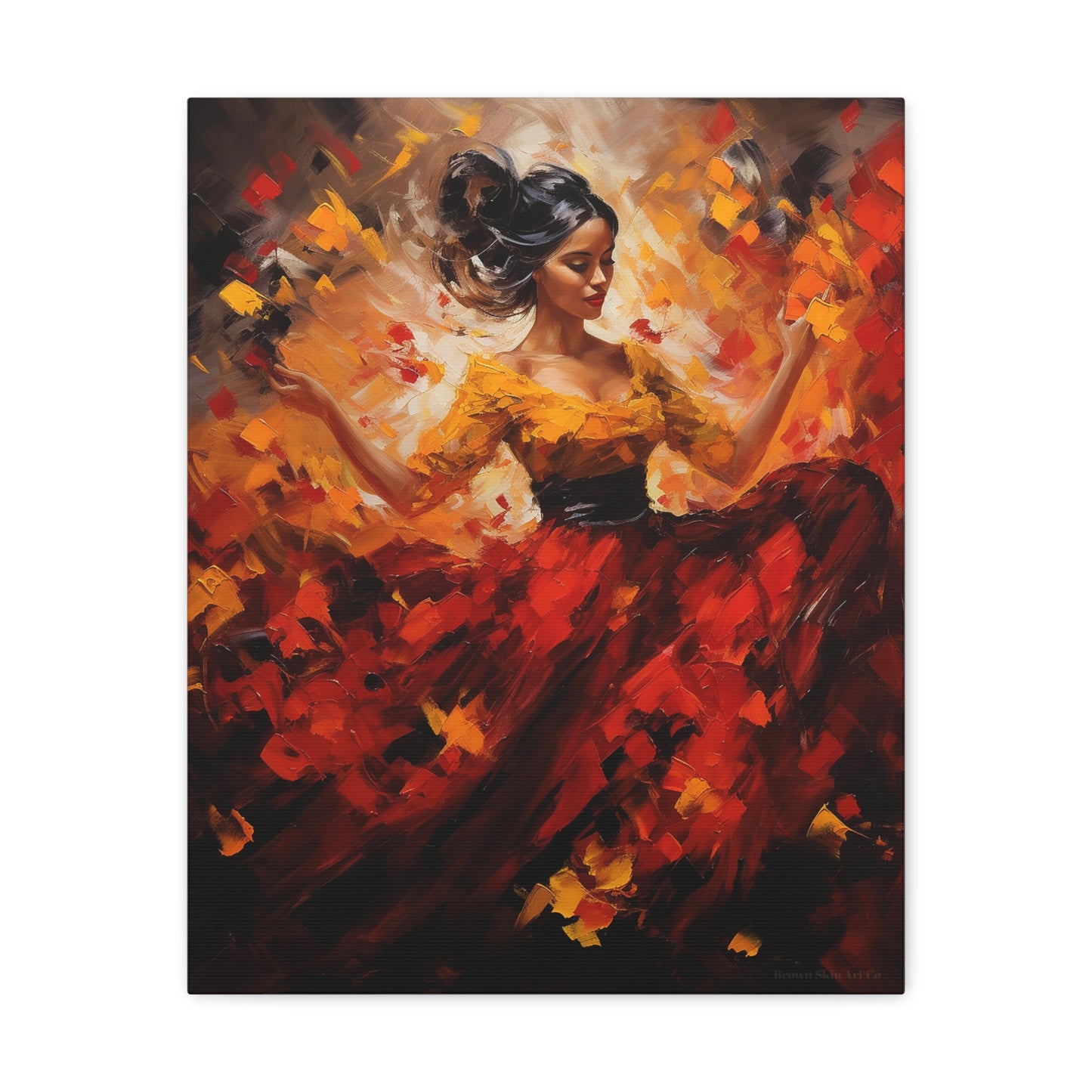 Sofia - Vibrant Flamenco Energy Canvas Wall Art