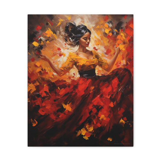 Sofia - Vibrant Flamenco Energy Canvas Wall Art