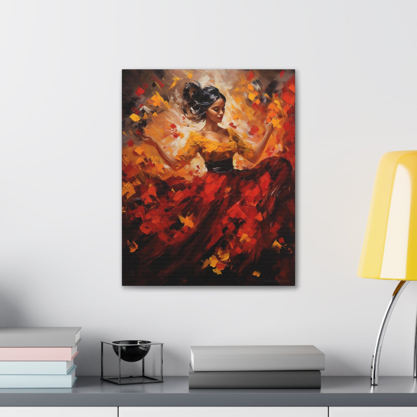 Sofia - Vibrant Flamenco Energy Canvas Wall Art