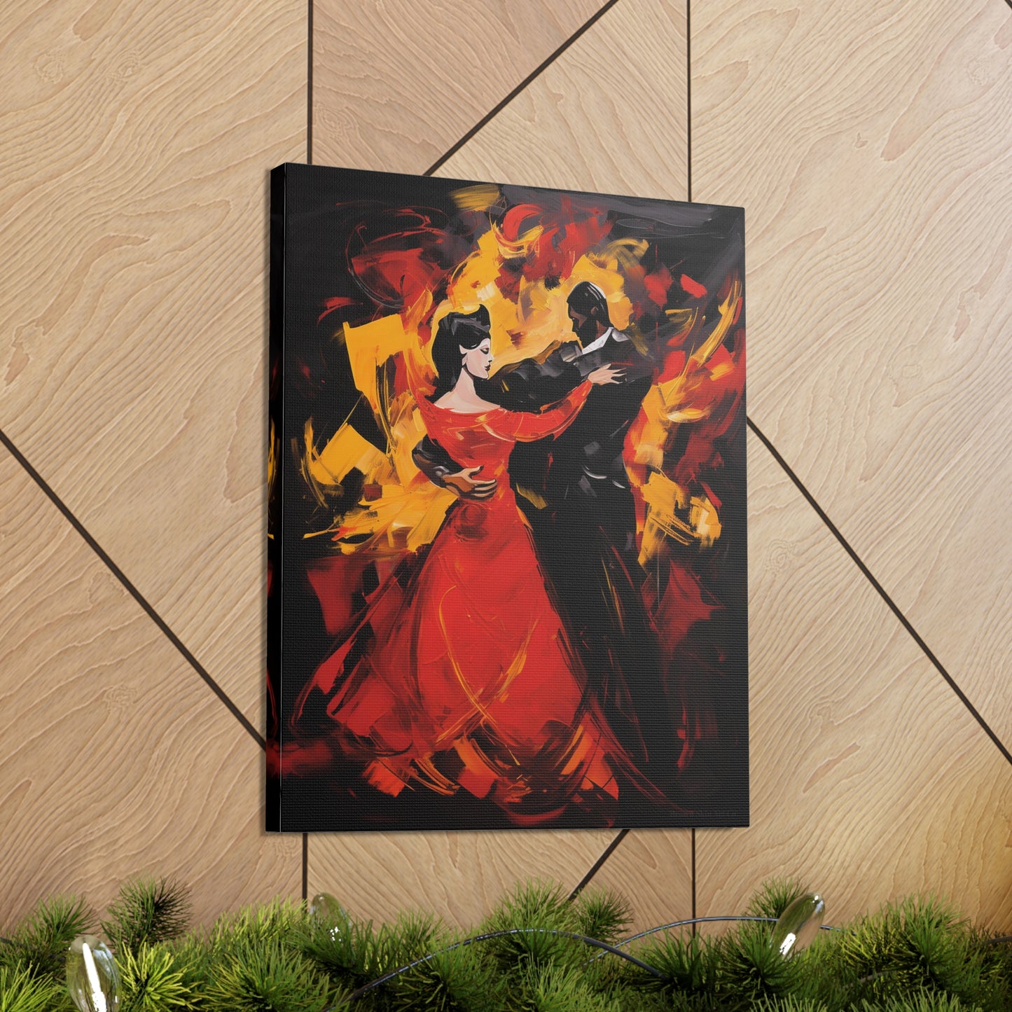 Jose-Luis & Leticia - Passionate Flamenco Duo Canvas Artwork