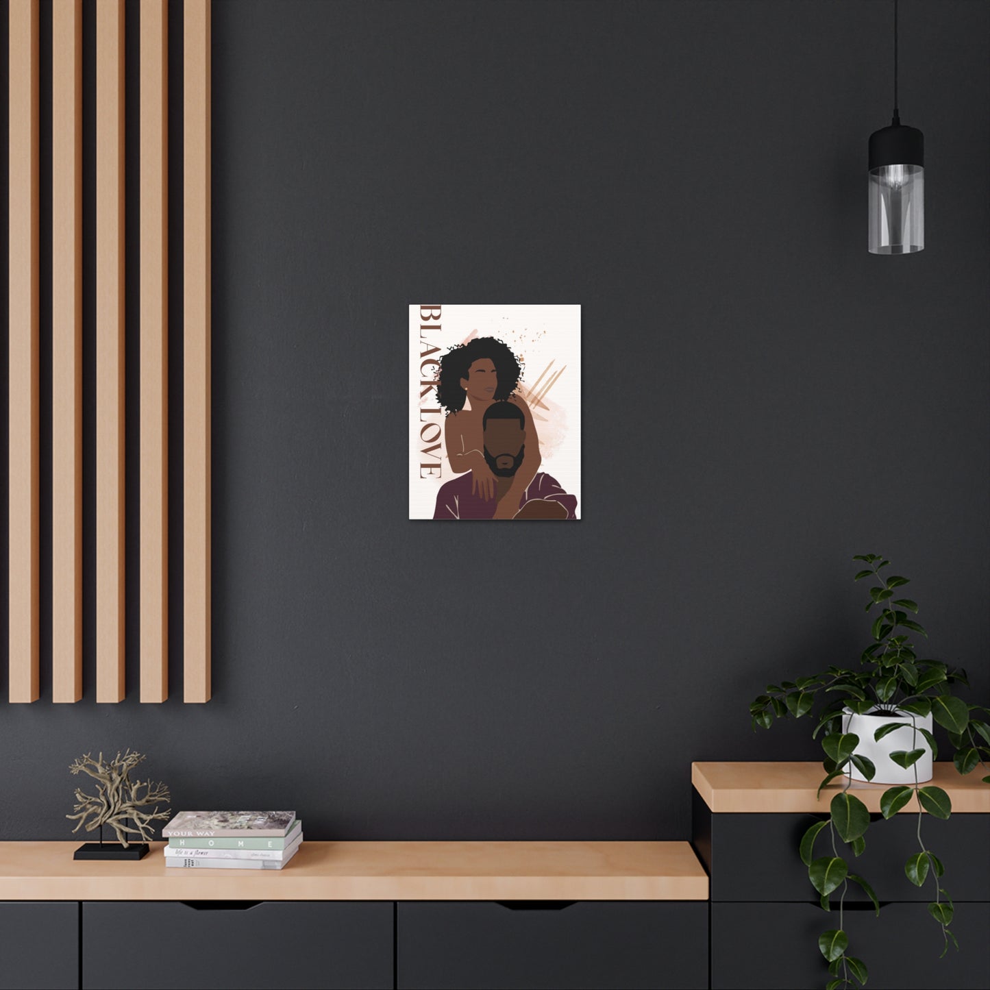 Unending Love - Timeless Black Love Canvas Art for Homes
