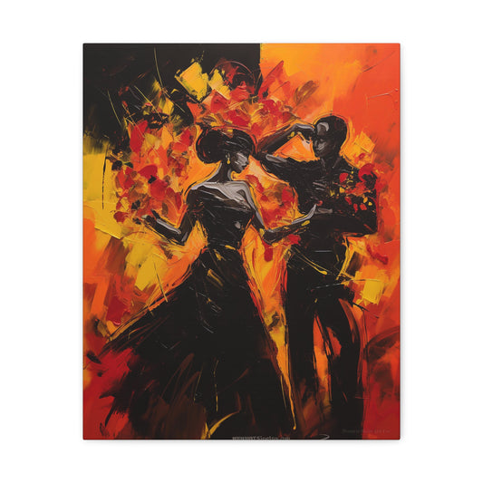 Rafael & Bianca - Fiery Flamenco Pair Canvas Artwork