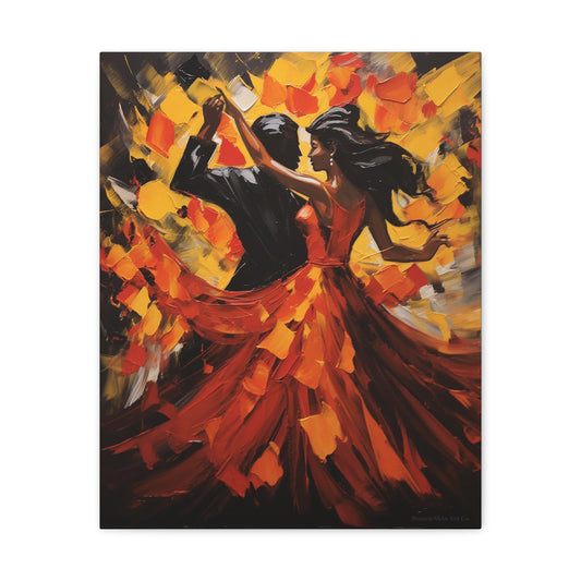 Fernando & Teresa - Sevillanas-Inspired Flamenco Dance Canvas