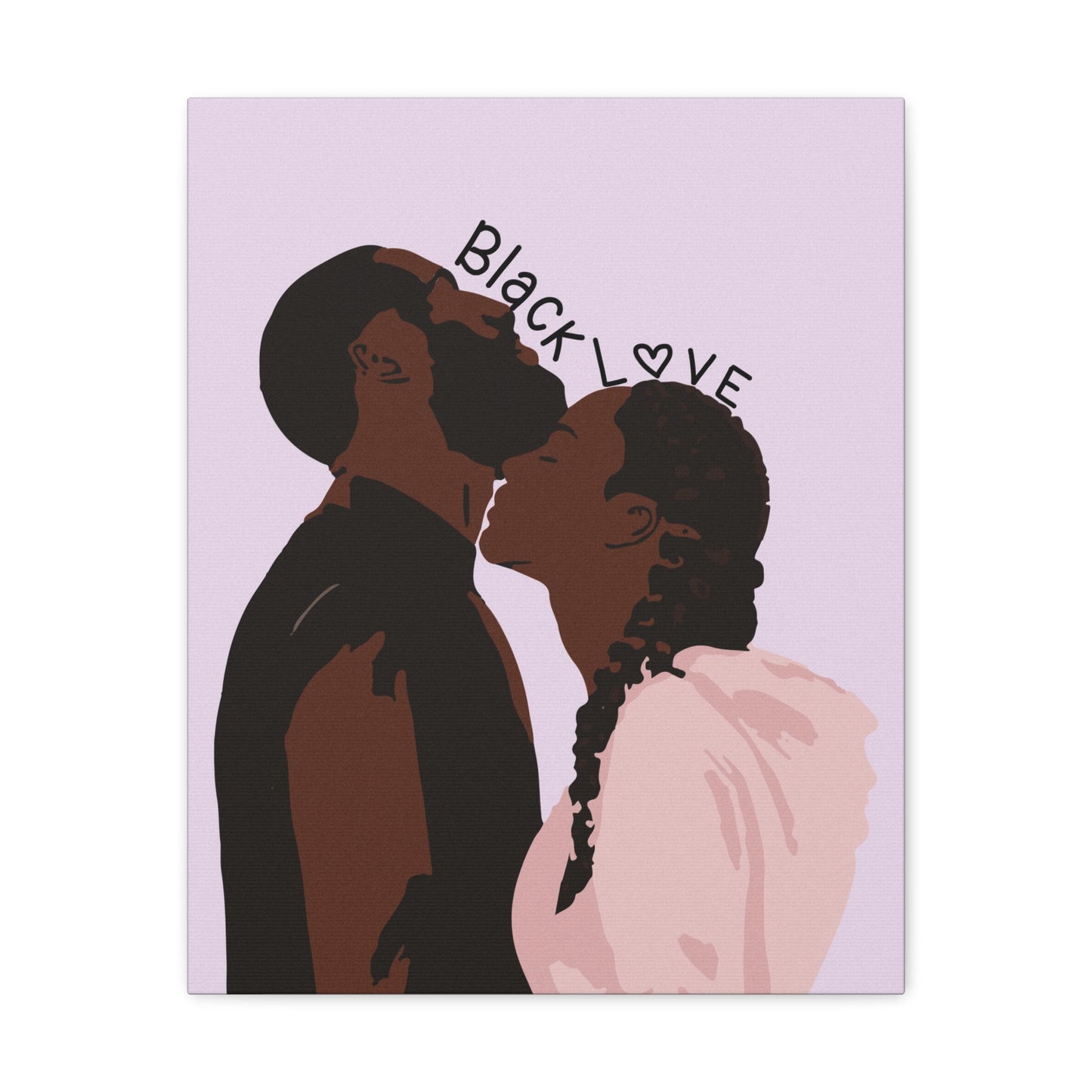 Melanin Love - Beautiful Black Couple Canvas Art for Homes