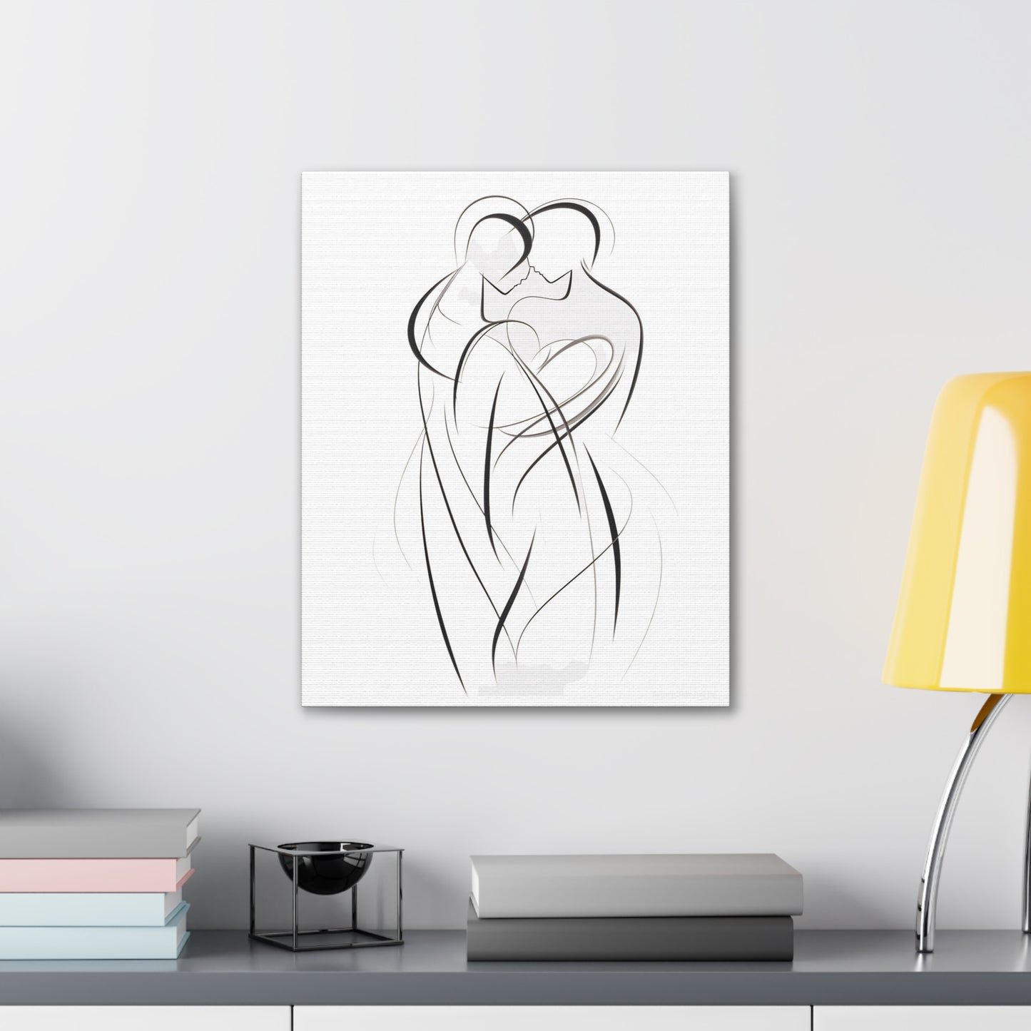 Unity in Art - Intertwined Souls Artwork Canvas Piece