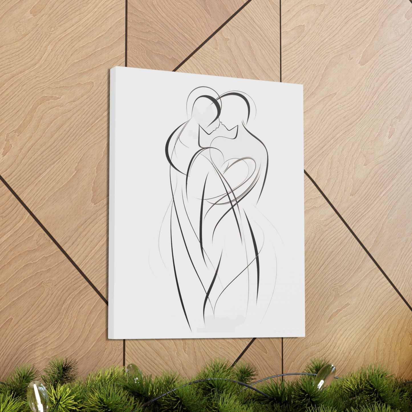 Unity in Art - Intertwined Souls Artwork Canvas Piece